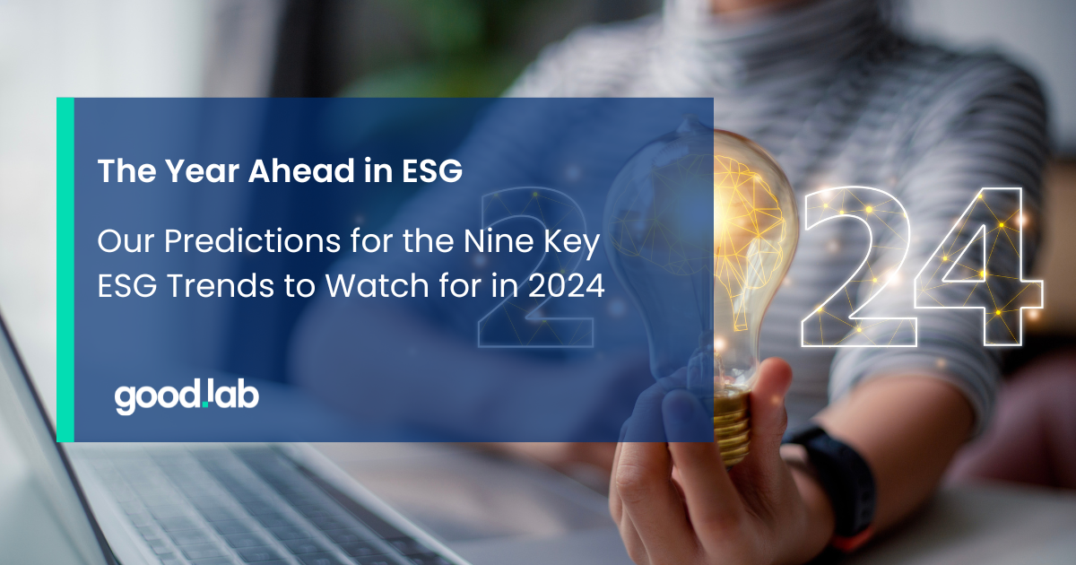 The Year Ahead: 2024 in ESG Trends